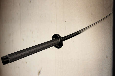 Samurai Katana 3D artworkの写真素材
