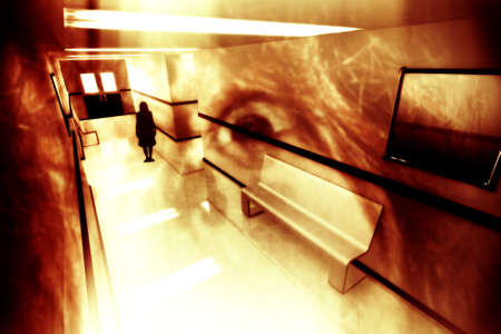Scary Horror Hospital Corridor 3D artwork