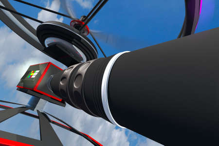 High End Broadcast Camera Drone 3D work