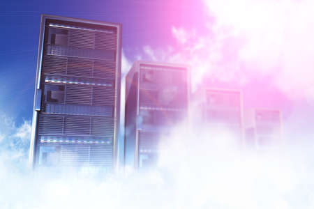 Cloud Servers Computing Creative Conceptの写真素材