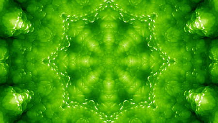 Green Glassy Abstract Kaleida Style Background Illustration