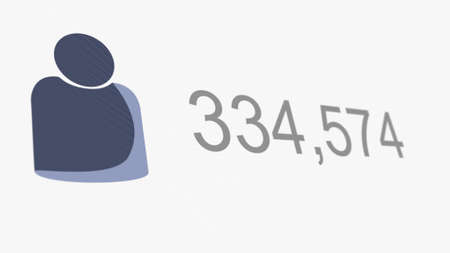 Extreme Growth of Online Followers Illustration