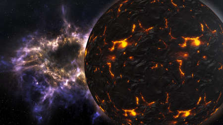 Genesis Birth of a Planet Concept 3D Illustration