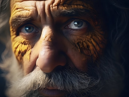 Ageing Skin Old Man AI Portraitの素材