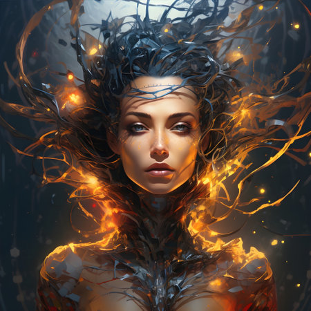 All Seeing Empath Super Sensitive Human Manifestation AI Artworkの素材