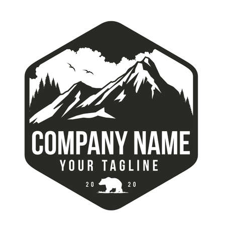 Mountain venture logo designのイラスト素材