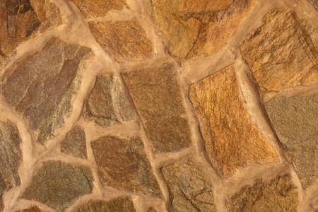 A wall made of stone. The art of the master.の写真素材
