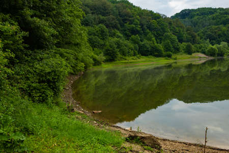Beautiful lake not far from Majdanpek. Veliki Zaton.の写真素材