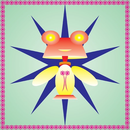 funny lampのイラスト素材