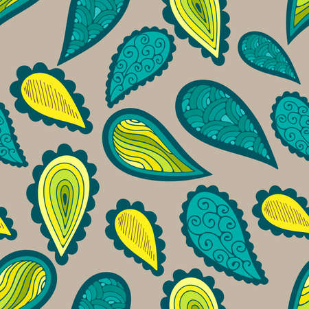 Seamless pattern of Turkish cucumber. Vector illustration handmade.のイラスト素材