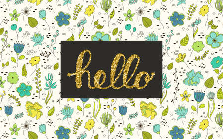 Set of vector vintage floral elements. Decoration elements for design invitation, wedding cards, valentines day, greeting cardsのイラスト素材