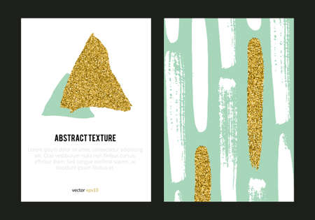 Collection of brochures with hand drawn design elements, backgrounds, patterns and textures. Modern abstractのイラスト素材