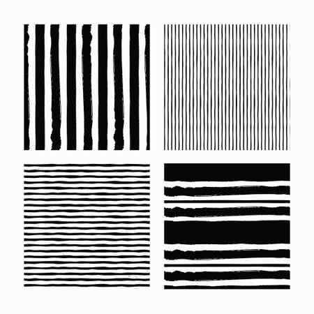 Hand Drawn textures made with ink. Isolated. Vector Illustration. Monochrome hand drawn texture.のイラスト素材