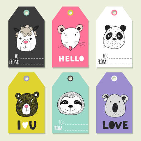 Holiday funny label. Vector badge design.のイラスト素材