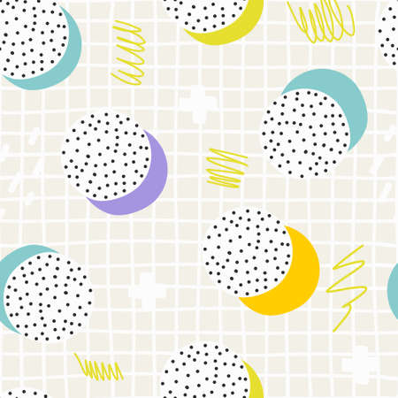 Abstract brush stroke background, colorful pattern. Vector illustration.のイラスト素材