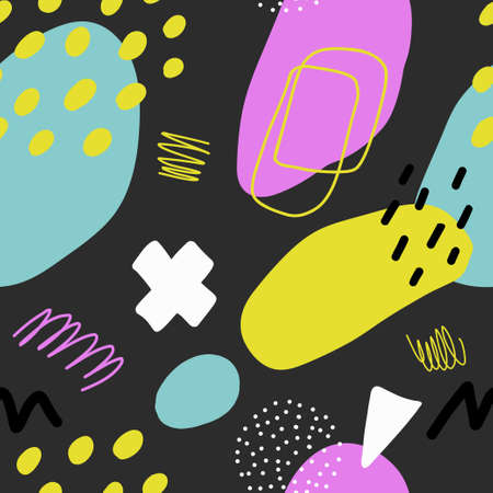 Abstract brush stroke background, colorful patter.のイラスト素材