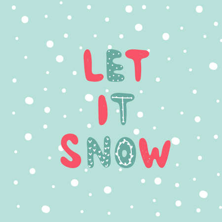 Christmas and New Year phrase.のイラスト素材