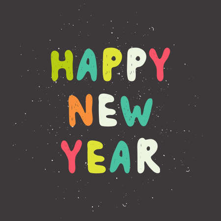 Christmas and New Year phrase.のイラスト素材