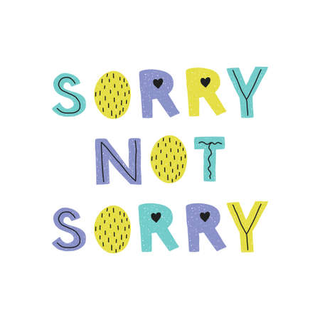 Motivation quote for print illustration, embroidery, sticker or pin.のイラスト素材