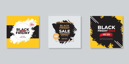 Modern promotion square web banner for social media mobile apps.Elegant sale and discount promo backgrounds for digital marketingのイラスト素材