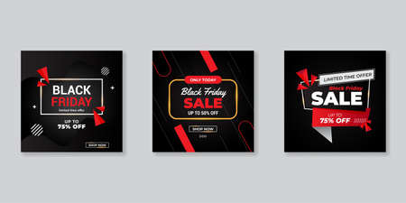 Modern promotion square web banner for social media mobile apps.Elegant sale and discount promo backgrounds for digital marketingのイラスト素材