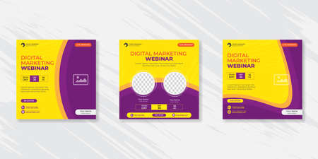 Digital business marketing social media post template.のイラスト素材