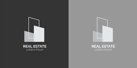 Real estate logo designのイラスト素材