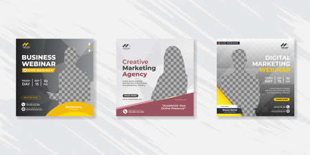 Digital business marketing social media post template.