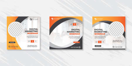 Digital business marketing social media post template.のイラスト素材