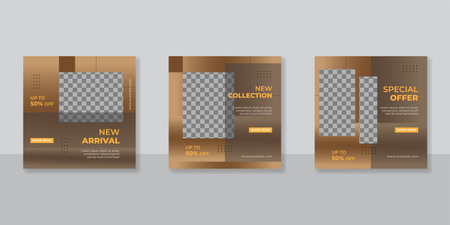 Minimalist furniture sale banner for social media post templateのイラスト素材