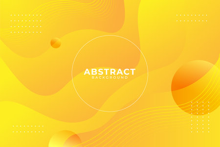Abstract yellow fluid shape modern backgroundのイラスト素材