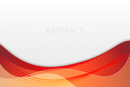 Red curve on a white background vectorのイラスト素材