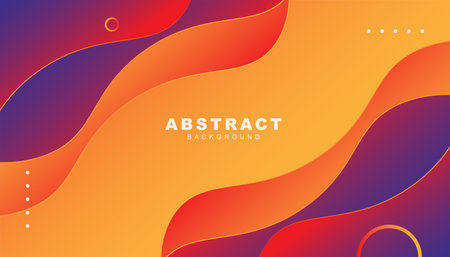 Colorful wavy gradient shape abstract backgroundのイラスト素材