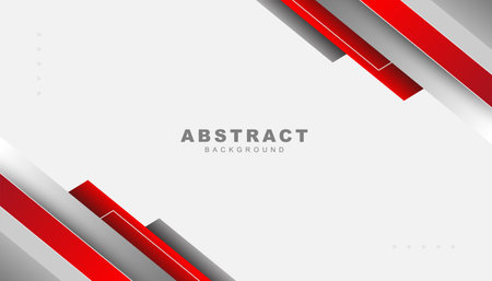 Abstract template red and gray curve on white background. Technology conceptのイラスト素材