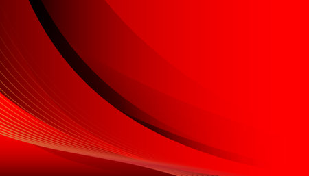 red abstract waves background vectorのイラスト素材