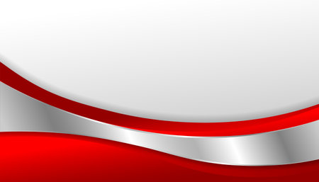 Red curve on a white background vectorのイラスト素材