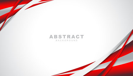 Red white professional geometric background designのイラスト素材