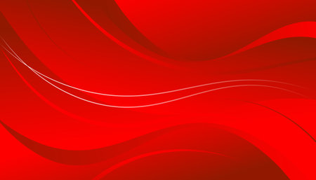 abstract red background with smooth lines. vector illustration for your designのイラスト素材