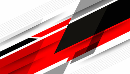 Abstract Red Black White Diagonal Lines Backgroundのイラスト素材