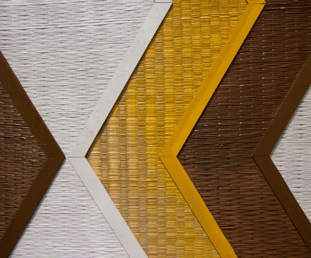 Scene design patterns decorate the background 