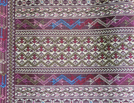 Silk patterned styles Thailand is an agricultural crafts の写真素材