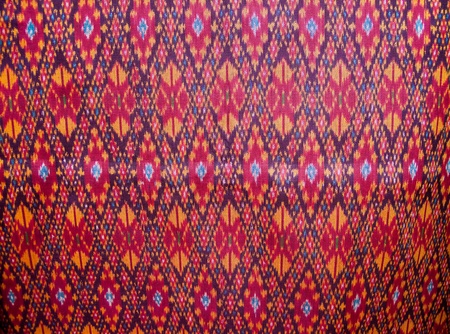 Silk patterned styles Thailand is an agricultural crafts の写真素材