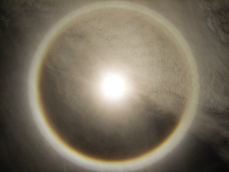 background Corona, ring around the sun 