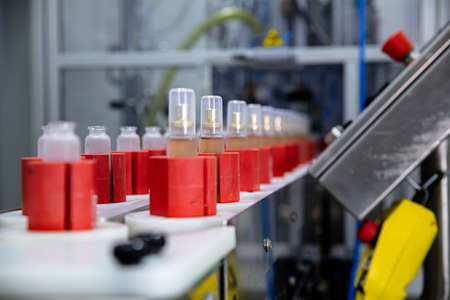 Cosmetic industry equipment and production processの写真素材