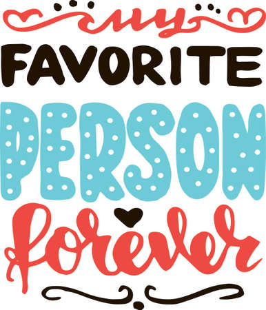 Valentine's day topography set by hand draft.のイラスト素材