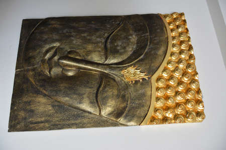 Beautiful art on the wallの写真素材