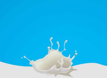 milk splashのイラスト素材