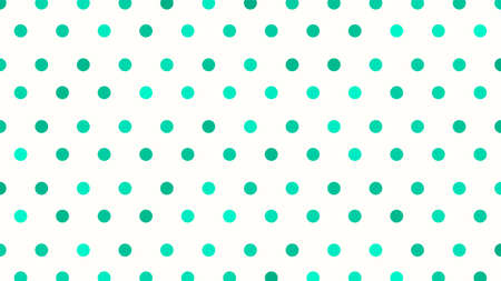 Green polka dot background, green circle background, geometric background concept.のイラスト素材