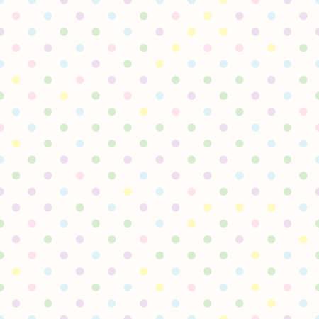 Pastel polka dot seamless, pattern background, vector.のイラスト素材