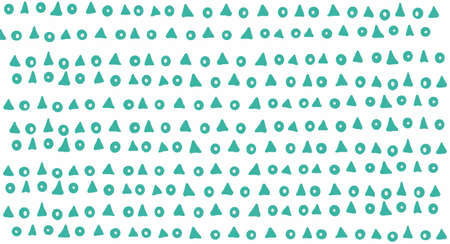 Blue Triangle and circle pattern background, geometric background, hand drawing, vector.のイラスト素材